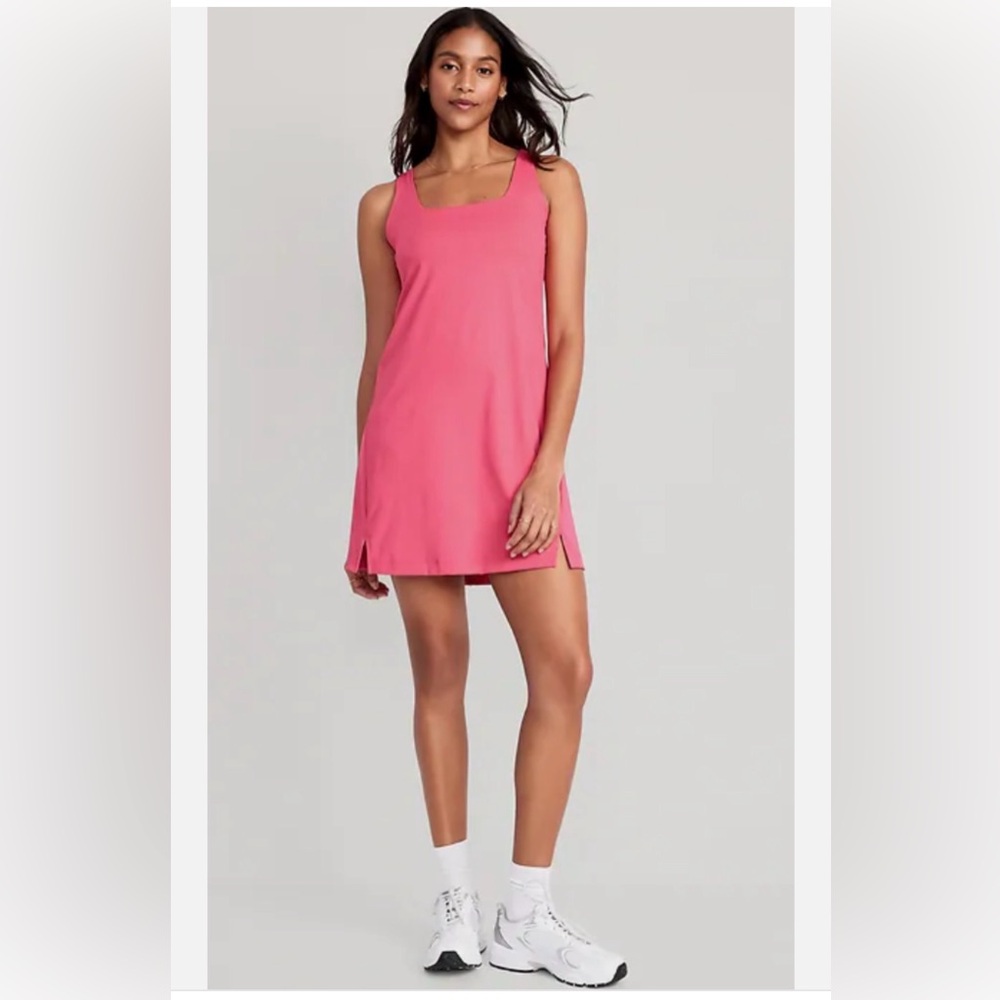 Old Navy Power Soft Built-in Bra Active Sleeveless Dress